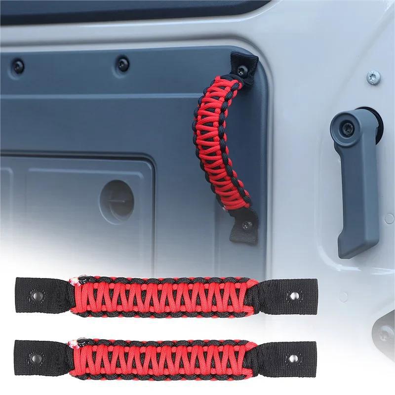 

For INEOS Grenadier 2020-2026 Braided Rope Car Tailgate Handle Car Modification Accessories красный