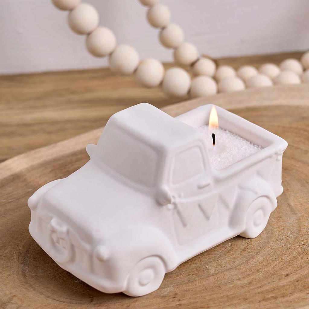 Car Candle Jar Silicone Mold DIY Cartoon Car Desktop Ornament Craft Making Plaster Resin Storage Box Casting Molds Home Decor