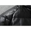 Chinese Size Raglan Sleeve Thick Men Leather Jacket Hood Warm Duch Down Coat Winter Jackets Genuine Cow Leather Coats Mens Clothing