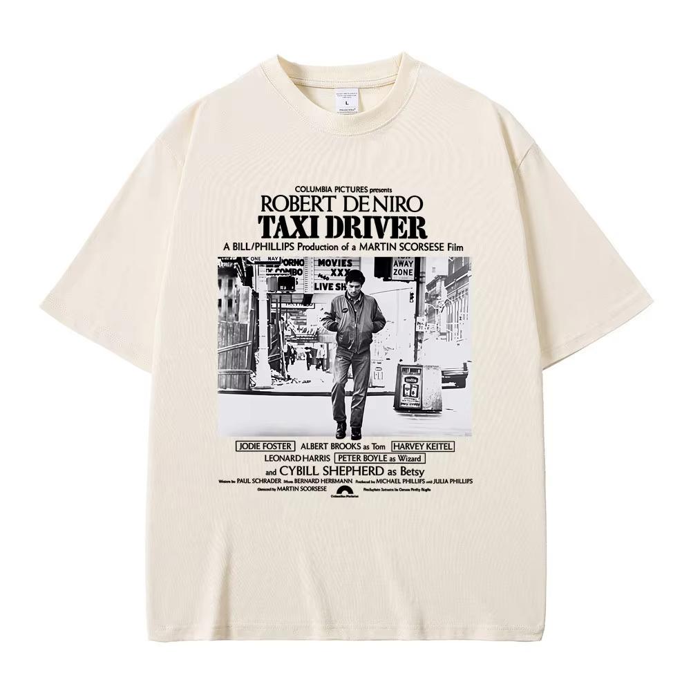 Limitované Klasické Hororové Thrillerové Filmové Filmové T-shirty s Grafikou Taxikář Robert De Niro Pánské Dámské Bavlněné Vintage Trička