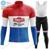 2026 Alpecin Deceuninck Set Maglia Ciclismo Francia Tour Abbigliamento Ciclismo Uomo Autunno Inverno Giacca Bici da Strada Salopette da Ciclismo