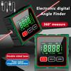 Magnetic Digital Angle Finder Electronic Laser Gauge Ruler 360 Degree LCD Protractor Mini Inclinometer Measuring Tool