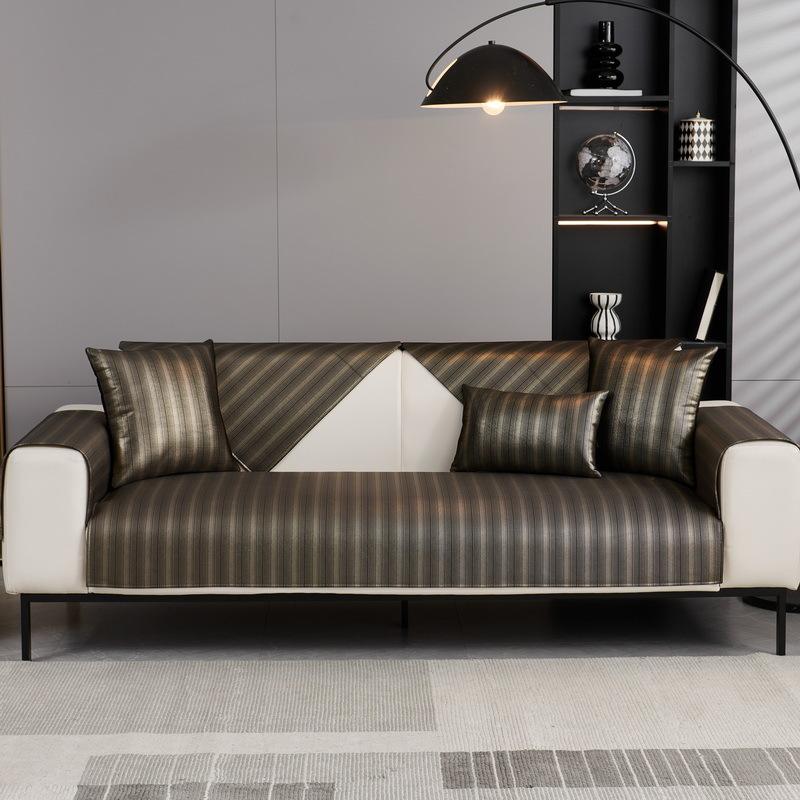 Dutch Silk Sofa Cushion Light Luxury Modern High-End All-Season Non-Slip Leather High-End Spring And Autumn Cover Towel Cover Cloth