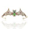 Dark Halloween Bat Hairband Metal Halloween Tiara Temperament Rhinestone Crowns  Party