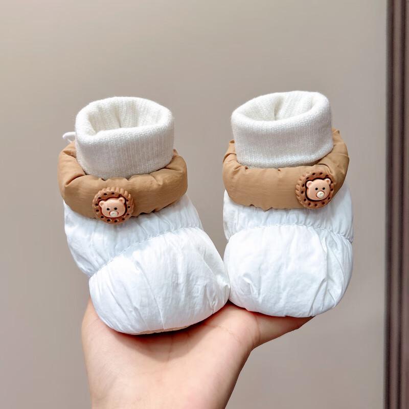 

Unisex Baby Warm Soft Sole Non-Shedding Pre-Walking Shoes 0-1 Year M Insole 12.5cm, for 7-15 months