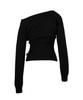 GILAARCHIVE Necklace Off Shoulder Knit_Black
