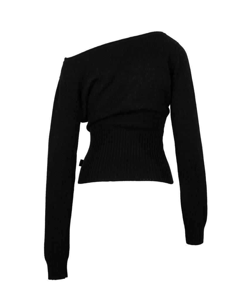 GILAARCHIVE Necklace Off Shoulder Knit_Black