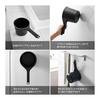 Yamazaki Jitsugyo Magnetic Bath Chair Seat Height 35cm + Magnetic Hand Basket [Set of 2] MIST Floating Storage Bath Chair Black 1726 1720
