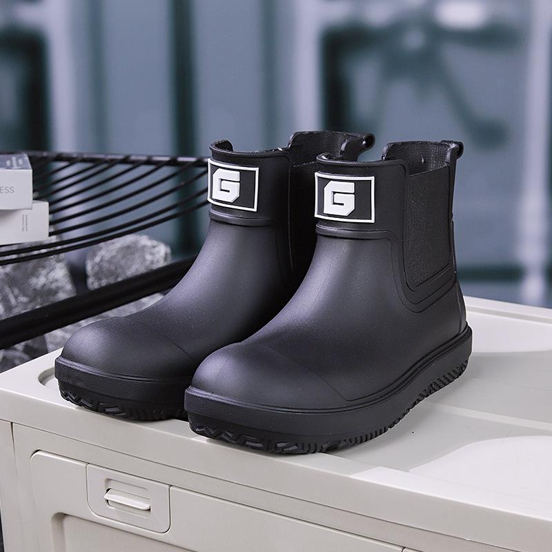 

Европейский и американский стиль Унисекс Водонепроницаемые высокие резиновые сапоги - Экологичная уличная резиновая обувь 42