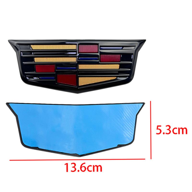 2PCS New Alloy Car Front Grille Emblem Rear Trunk Badge Stickers Decals for Cadillac XT5 2016-2025 Auto Modification Accessories