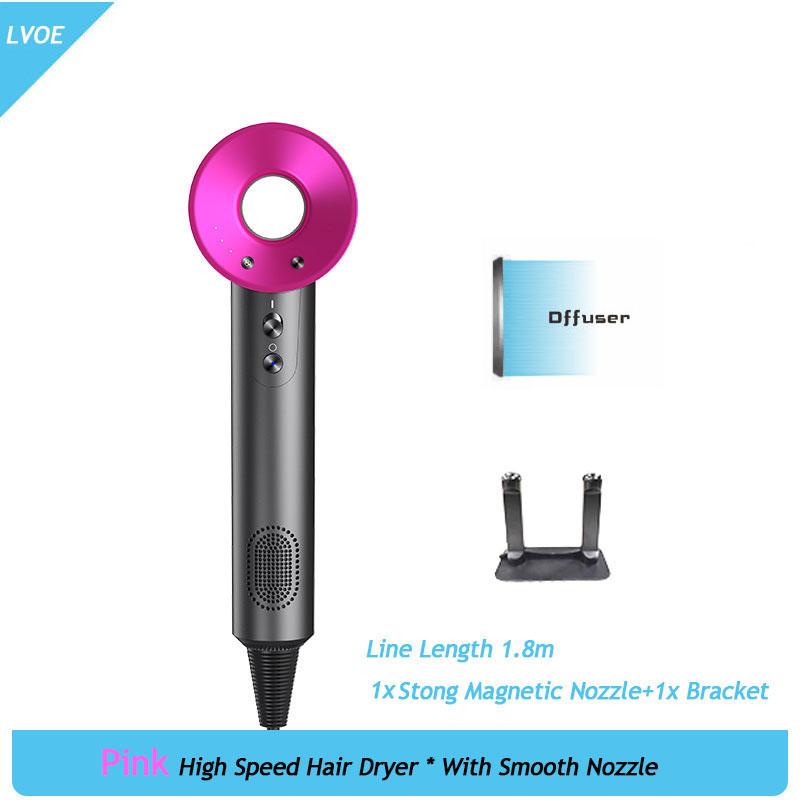 

Профессиональный фен с отрицательными ионами Высокоскоростной фен Бытовая техника Горячий и холодный контроль температуры Электрический фен UK