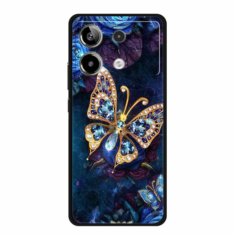 For Redmi Note 13R Pro Case Animals Soft Silicone TPU Phone Cases Back Cover For Xiaomi Redmi Note13R Pro Wolf Protector fundas