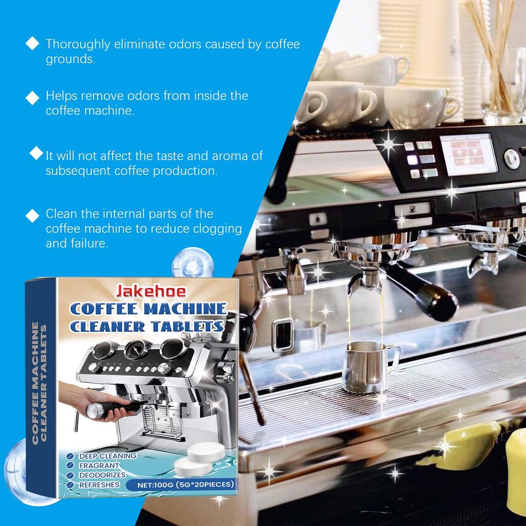 Kaffeemaschinen Entkalkungs- und Reinigungstabletten Schmutz- und Fettflecken reinigen Küchengeräte sauber halten Hygienische Brausetabletten
