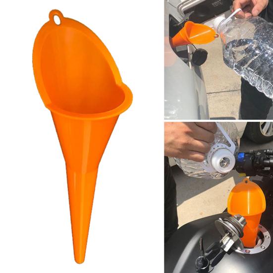 Plastic Car Vehicle Motorcycle Oil Water Fuel Gas Petrol Long Mouth Funnel