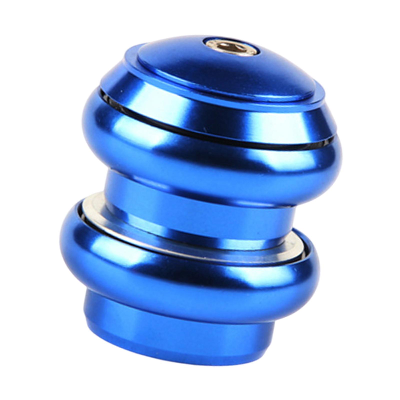 Threadless Bicycle Headset Replacement Aluminum Alloy Part Sealed Bearing Head Tube Fit for MTB Road Cycling синий