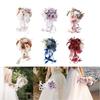 Bridal Bouquet Home Decor Lifelike Elegant Romantic Decoration Fake Ceremony Anniversary Prom Mother's Day Valentine's Day