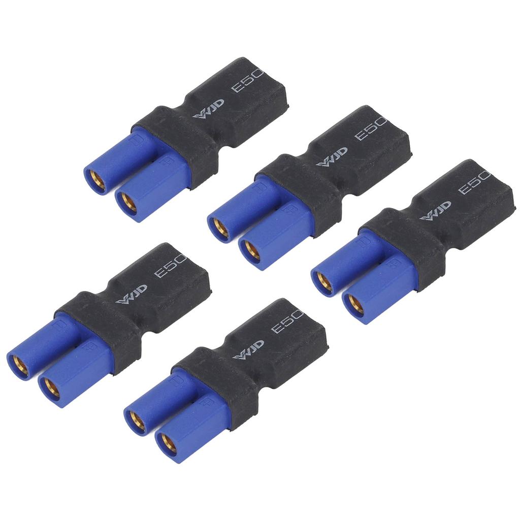 5Pcs EC5 to XT60 Adapter Rubber Plastic Copper Sturdy Accurate High Safety EC5 to Male Adapter for