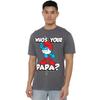 The Smurfs Unisex Adult WhoÂ´S Your Papa Smurf T-Shirt