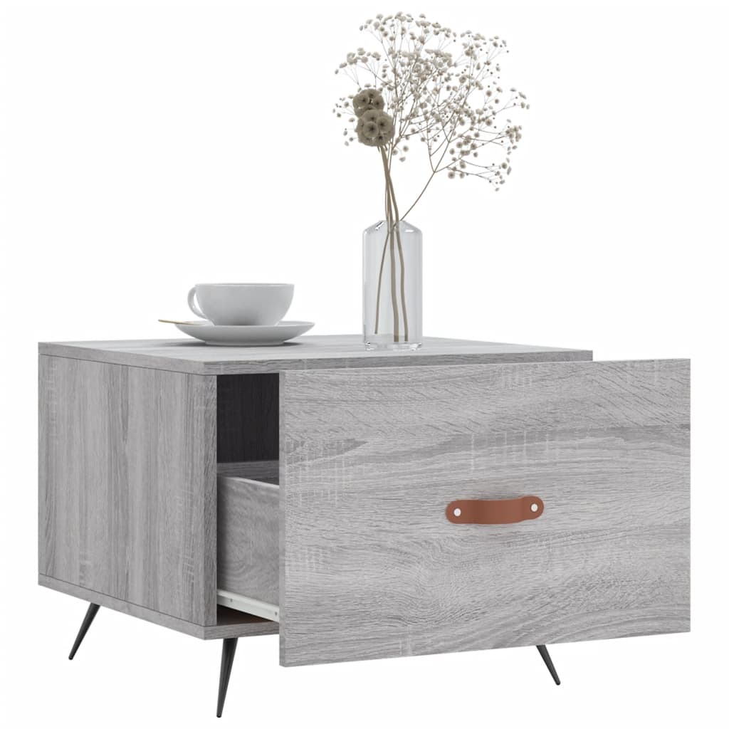  Coffee Table, Grey Sonoma Oak, 50x50x40 Cm