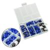 Viprh 158pcs Motorcycle Sport Bike Windshield Fairing Bolt Kit Fastener Clip Screw Blue