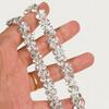 Elegant Silver Rhinestone Wedding Belt – Versatile High-End Dress Accessory for Fashion Shows and Performances