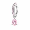 Sexy Zircon Belly Button Rings Stainless Steel Shiny Body Jewelry Fashion Gem Navel Piercing  Gift