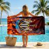 Asciugamano da Spiaggia Calcio Newcastle United Morbido Microfibra Asciugamano Estivo Asciugatura Rapida Assorbente per Spiaggia Piscina Viaggio