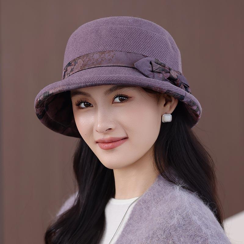 Hat Heaven Bucket Hat Versatile Winter Leisure Basin Hat Warm Cotton Hat Grandma Mother Hat