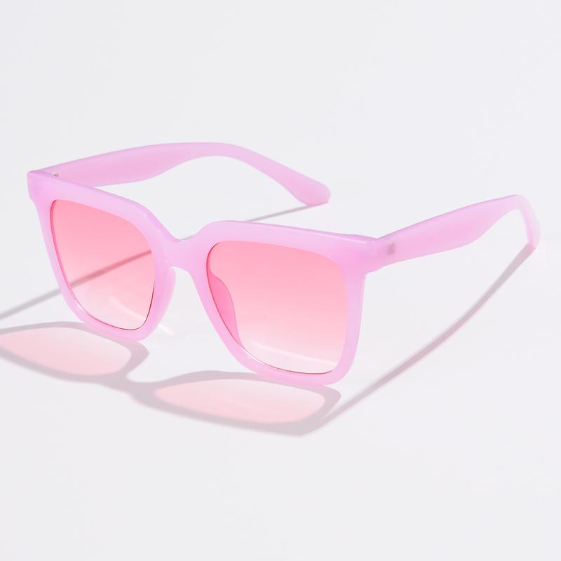 1/6pcs Fashion Large Square Sunglasses Women Designer Cateye Sun Glasses Vintage Female Color Frame Eyeglasses UV400 Oculos