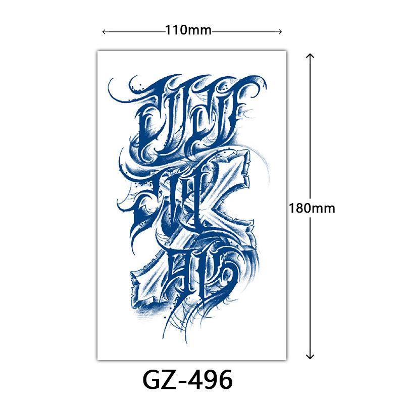 Herbal Tattoo Stickers, Juice Tattoo Stickers, Semi-Permanent Tattoo Stickers Dragon Snake Animal Tattoos