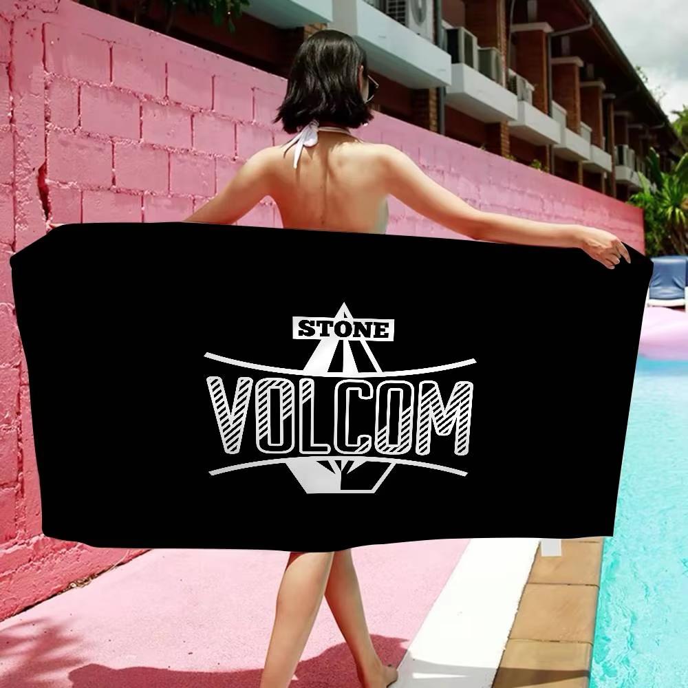 Volcoms Anime Logo Beach Swimming Towel Soft Absorbent Towel Gifts for Kids Travel Camping Gym