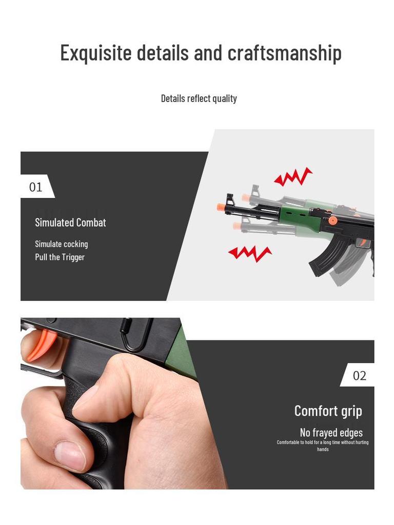 Children's AK47 Toy Submachine Inertia Role-Playing Set