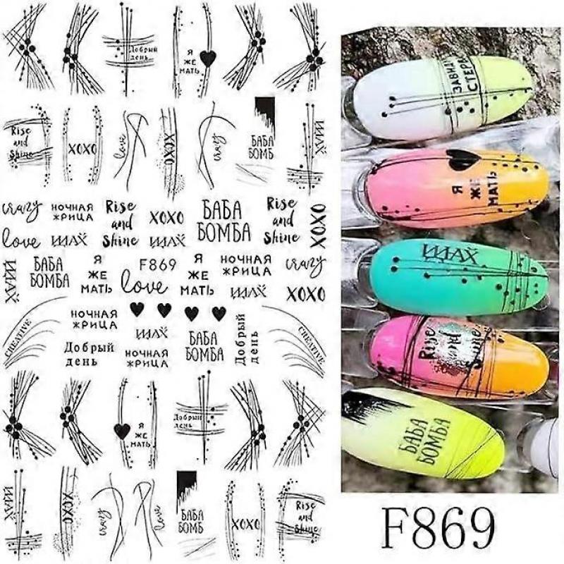 Flowers Nail Stickers Nail Art 10 Sheets Self Adhesive Nail Stickers Deco Ongle Nail Art Design Mani