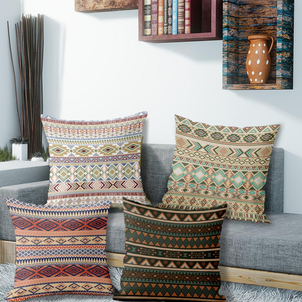 pc Colorful Geometric Pattern PillowcasesSuitable for sofa car bedroom decorative cushion cover pillow cover