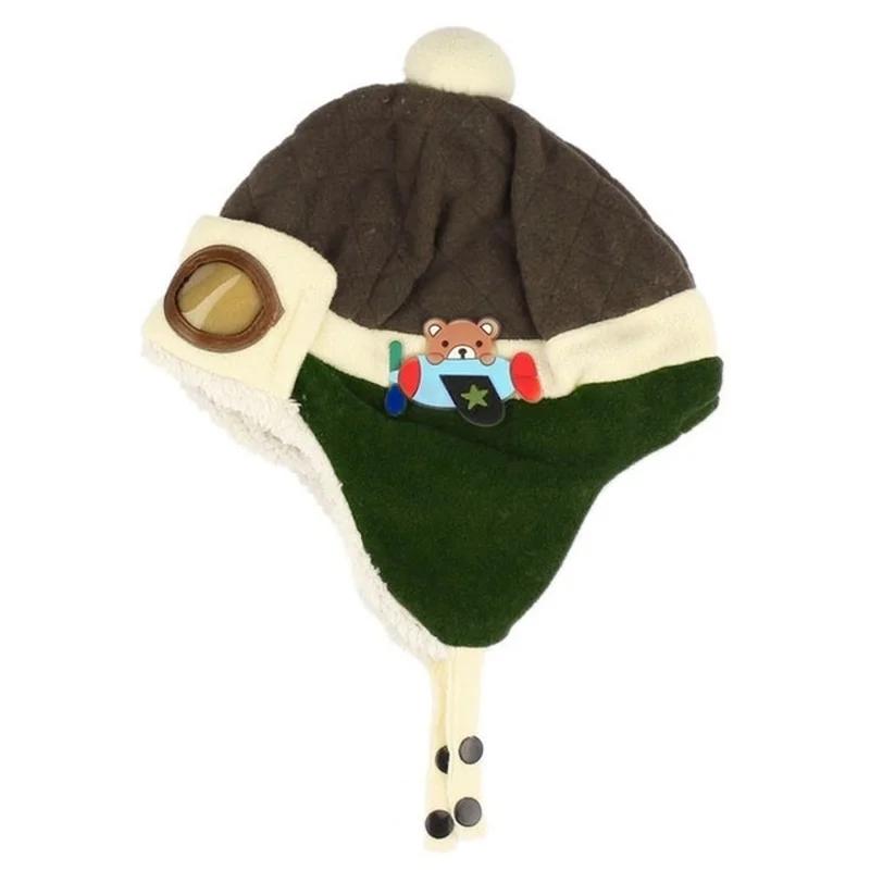 

Boys Girls Winter Warm Cap Hat Beanie Pilot Crochet Earflap Hats