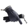 PP Cotton Skiing Gloves Drawstring Rope Soft Male Anti-cold Mittens Touch Screen Elastic Bundle Waterproof Mittens Men