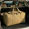Camping Gear Organizer Spacious Canvas Storage Bag Zippered for Road Trips