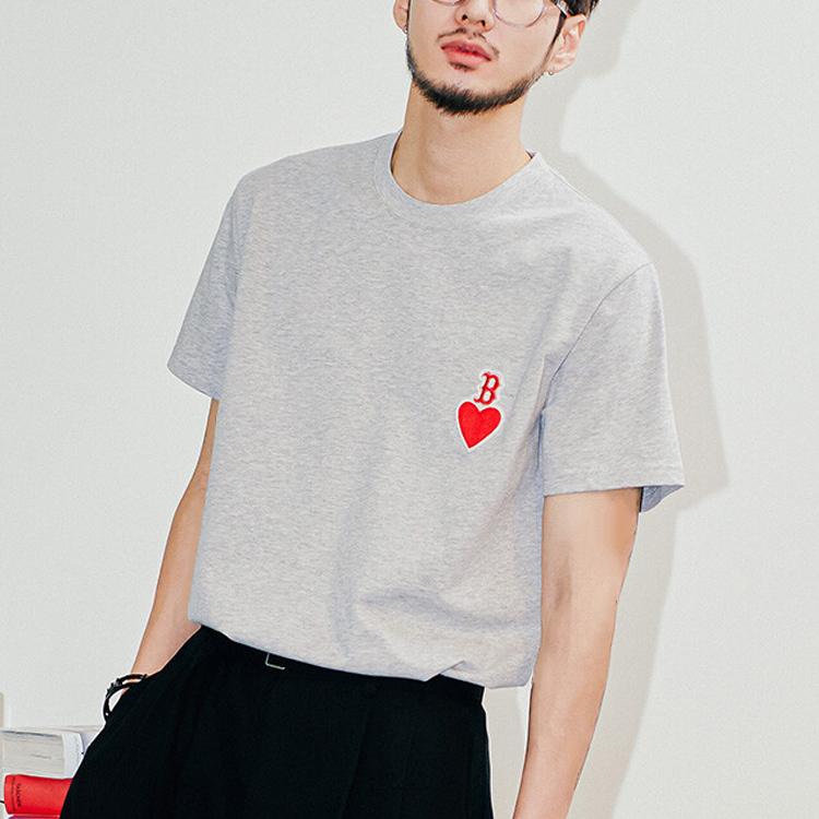 New MLB Boston Red Sox T Shirts Unisex Gray 3ATSH1023-43MGS