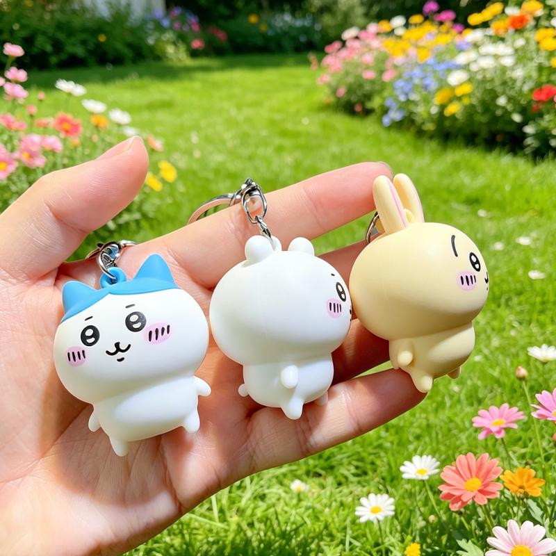 Chikawa Keychain Figure Anime Collectible Key Ring Kawaii Toys Keychain Christmas Gift Bag Birthday Gift For Bag Backpack Gift
