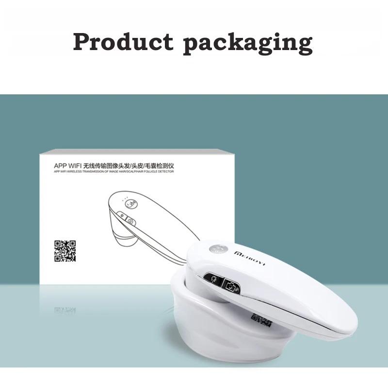 New 200X Hair Follicles Scalp Detector Wireless APP WIFI Digital Skin Analyzer Microscope Tool High Definition Skin Tester