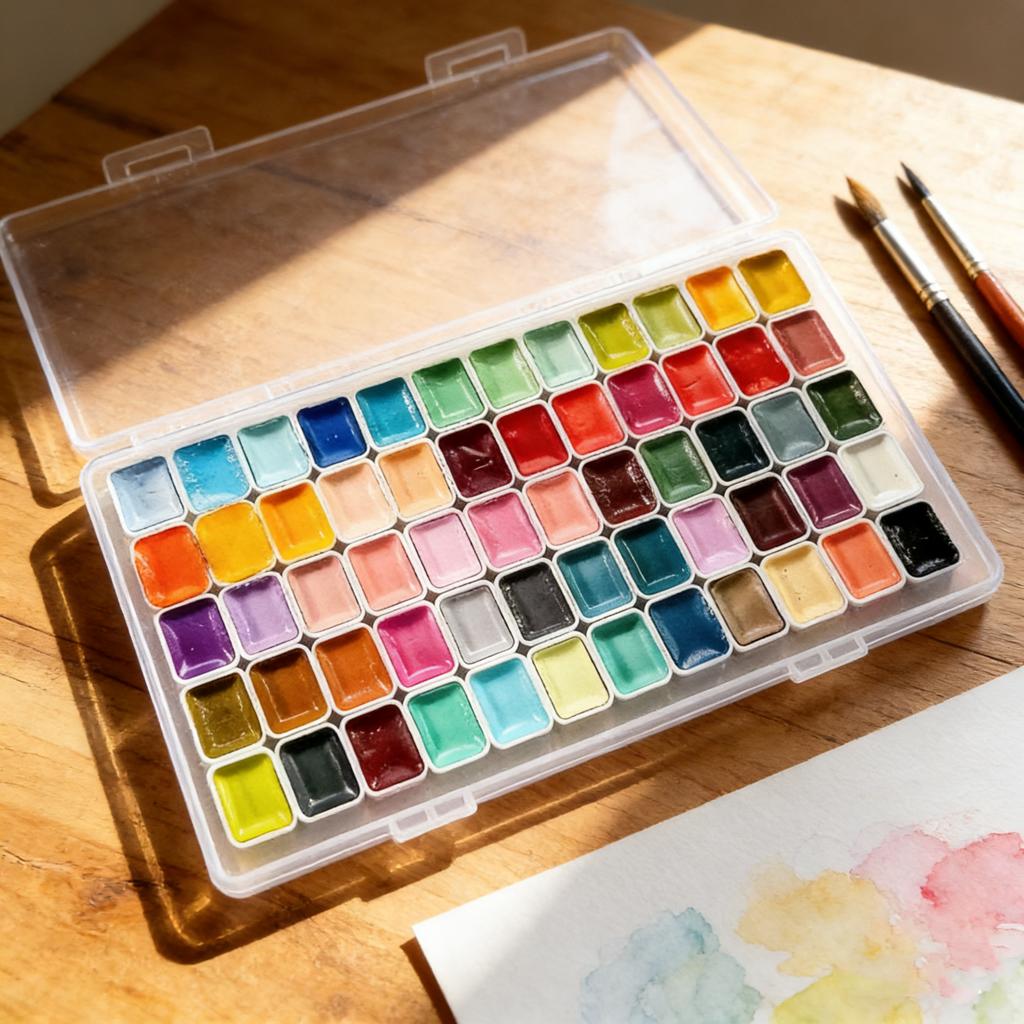 Watercolor Paint Set 98/60/48/36/24 Colors, Professional-quality art supplies for artists adult painting aketching, Non-Toxic