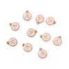 10Pcs 12x2.5mm Alphabet Double Face Charms Pendant Beads for Jewelry DIY Findings