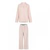 Jack Wills Womens/Ladies Stripe Revere Collar Long-Sleeved Long Pyjama Set