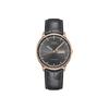 Commander Automatic Mechanical Movement 50M Water Resistant Watch 40Mm Gray Dial Stainless Steel Pvd Coated Case Leather Strap M016.430.36.061.02