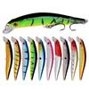 Kit Jerkbait Leurre Minnow Ensemble Crankbaits Leurres Durs pour Pêche au Bar Truite Perche Leurres de Surface pour Bateau