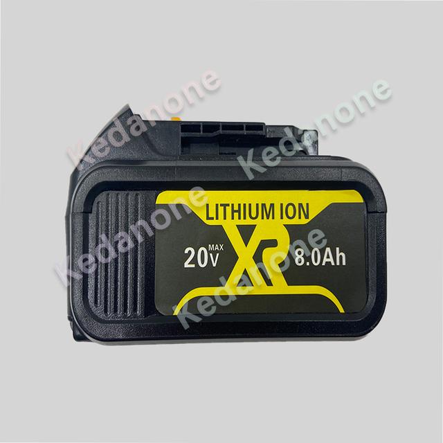 20v 6000mah 8000mah 12000mah Li -Ion Battery For Dewalt Power Tools Replaceable Dcb205 Dcb201 Dcb203