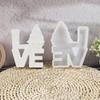 Silicone Moulds LOVE Gnomes Molds Ornament Epoxy Resin Molds Handmade Plasters Molds Castings Molds for Home Decoration