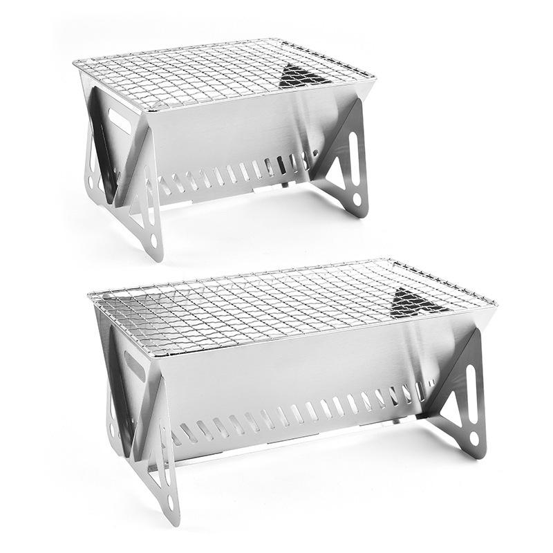 Faltbarer Ultraleichter Edelstahl Outdoor Holzofen - Mehrzweck, Tragbarer Grill & Feuerstelle