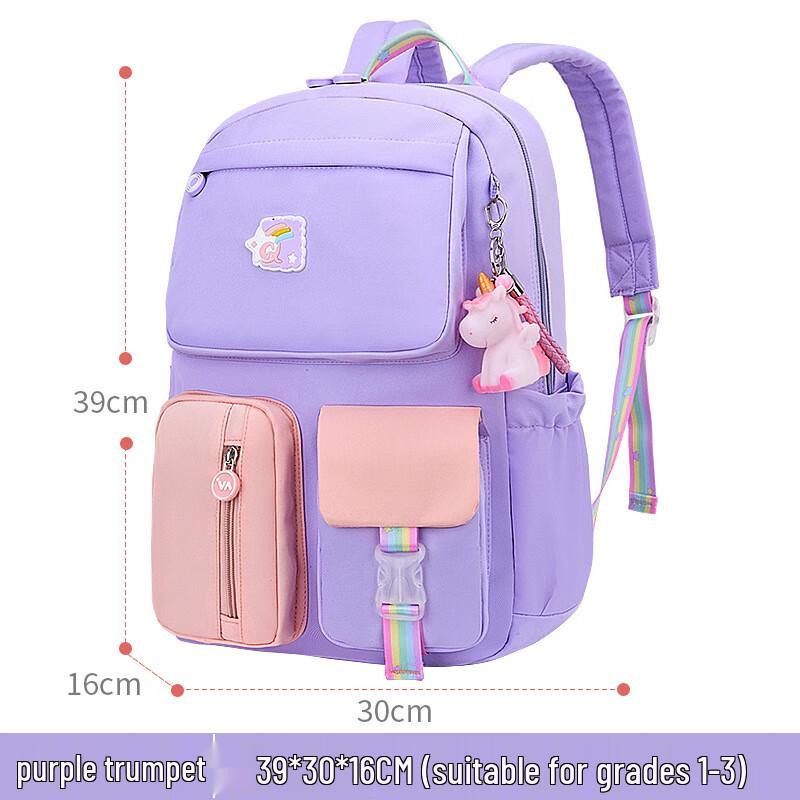 DUTRIEUXL Primary School Girls Spine Protection Backpack