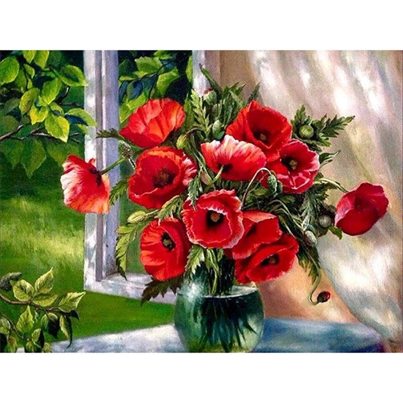 5d Daisy Diamond Diy Painting Flower Cross Stitch Diamond Embroidery Rose Full Round Drill Art Mosaic Home Decor Gift